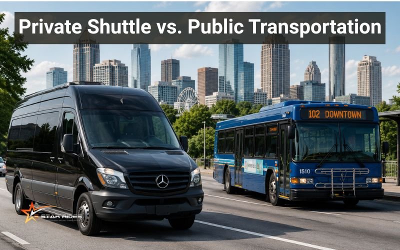 Private Shuttle vs. Public Transportation