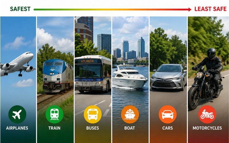 Safest mode transportation In Atlanta
